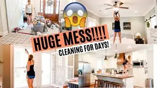 HUGE MESS! ULTIMATE CLEAN WITH ME 2019 // EXTREME CLEANING MOTIVATION // Amy Darley