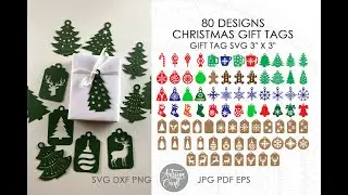Christmas Gift tags making with Cricut
