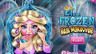 Elsa Frozen Real Makeover Walkthrough - Disney Princess Elsa Games | Games for Girls