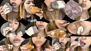 Clay chalk eating asmr with Clay paste eating asmr by @SweetChalk #Clay #chalk #crunching #asmr 