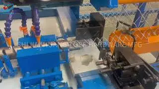 customized chain link fence machine, diamond wire mesh making machine