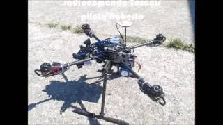 Test di volo frame Harris otto e quattro rotori (Dronitech divisione multirotori Camtech)