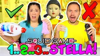 SLIME 1 2 3 STELLA! SQUID GAME CHALLENGE! Se ti muovi PERDI