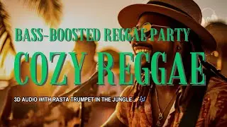 Bass-Boosted Reggae Party - 3D Audio with Rasta Trumpet in the Jungle 🎺🎶