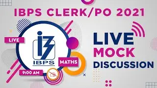 IBPS Clerk / PO 2021 Maths Class | Live Mock Test | By Sunil Mahendras | 9 am