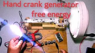 hand crank generator | free energy generator project | low rpm generator