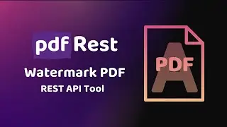 pdfRest Watermark PDF - REST API Tool
