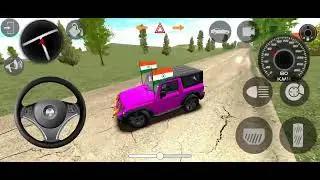MODIFIED MAHINDRA THAR PINK COLOUR GAADI WALA GAME #viral #gaming #thar lover
