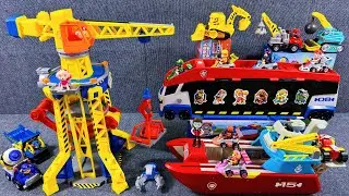 17-Minute Satisfaction Unboxing: Paw Patrol's Rubble and the Engineering Family ASMR | Toy Review