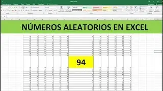 Como generar n&uacute;meros aleatorios en Excel 2025