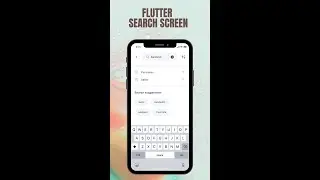 flutter tutorial | search  screen | search bar