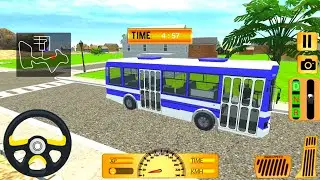 Hill Coach Bus Driving simulator - Offroad Mobile Bus Transporter Drive - Android Gameplay