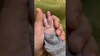 A tiny finger holding the biggest bond of Love 💜