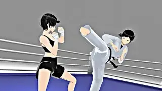 Anne vs Isami | Epic Girls Fight 3D Animation (Blender) 💥💣