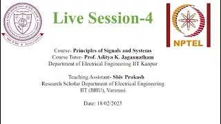 Live Session 4 Principle of Signal and System