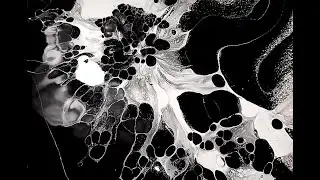 THE BLACK AND WHITE COLLECTION! 8 Classic Fluid Art Paintings to Inspire and Enjoy!