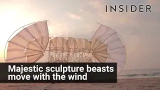 Theo Jansen's Strandbeest wind sculptures