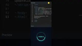 ⏰ Innovative Rotating Time Ring Clock Widget ✨ #coding #programming #animation