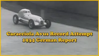 Caracciola Avus Record Attempt - RARE 1934 German Report