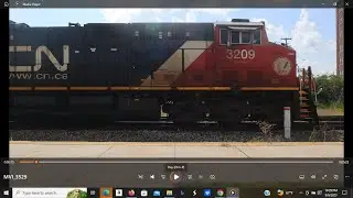 CN 3209 & CN 3931 Moving A Manifest Freight Westbound Battle Creek Michigan 9/5/23
