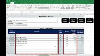 Tutorial Food Meal Planner 07 Ingreso y Edici&oacute;n de recetas