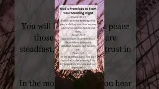 Wake Up Inspired - 3 Uplifting Bible Verses to Start Your Day #dailybibleverse #bibleverse #god