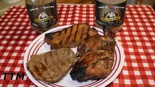 Tastefully Done Wild Game Marinade Review~Grilled Beef Steak Pork Chops and Chicken Thighs
