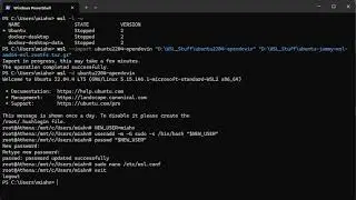 Creating a New Instance of Ubuntu 22.04 in WSL2