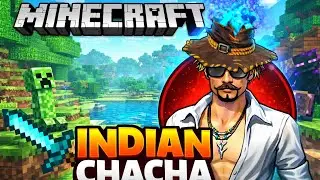 Chacha Is 1st Time Minecraft Game Play😱😰