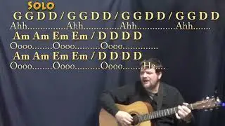 Lucky Man (Emerson, Lake & Palmer) Fingerstyle Guitar Cover Lesson with Chords/Lyrics