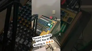 Маршрутизация аудиосигнала Tascam Model 12 USB с помощью моего MPC Key 61 и синтезаторов &mdash; это 🔥🔥...