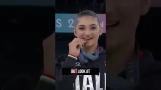 She Copied The Medal Bite... Without Knowing Why! 😂🥇 #funny #cute #motivational