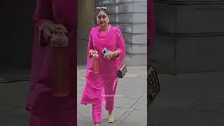 #kareenakapoorkhan nails her look in a beautiful #pink #ethnicwear #shorts #bollywood #actress