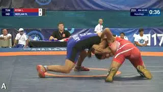 Repechage WW - 43 kg: N. NEELAM (IND) df. L. RTIBI (TUN) by VSU, 10-0