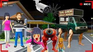 CCTV Recorded HAMMOD HABIBI AND BAKSO MALANG In Sakura World Sakura School Simulator😱😱