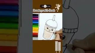 Chocolate drink 😋 | super easy drawing #viralshorts #trendingshorts #drawing #art