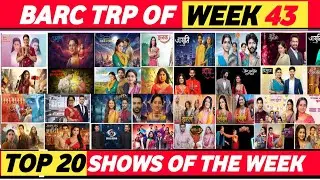 Barc Trp Report of Week 43 (2025) : Top 20 Shows of this week 