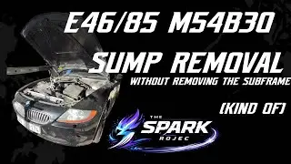 E85 Z4 Sump Removal Without dropping the entire subframe 
