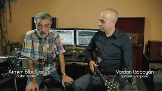 Armen Blbulyan and Vardan Gaboyan presenting Armen's new guitar 2017