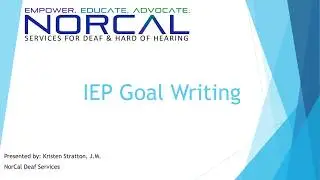 IEP Goal Writing