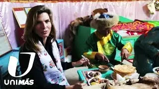 Entre fr&iacute;o, monta&ntilde;as y amabilidad: as&iacute; fue el encuentro de Montserrat Oliver con una tribu rusa