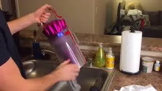 DYSON BAGLESS CANISTER | How to Clean DYSON DC41 Animal Vacuum Canister