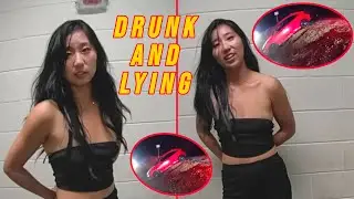 Lying Drunk Girl Tries to Blame her Imaginary Friend for Crashing Onto the Train Tracks