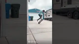 Backside 180 kickflip first time! #skater #skateboarding #skate
