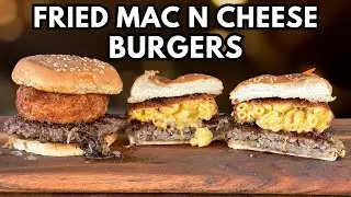Fried Mac and Cheese Onion Burger