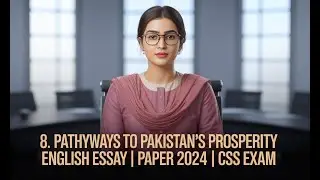 8. PATHWAYS TO PAKISTAN&rsquo;S PROSPERITY | ENGLISH ESSAY | PAPER 2024 | CSS EXAM | CSS PMS TIMES