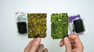 Kim Nori vs Annie Chun's Seasweed Snacks Size Comparison