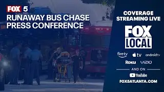 LIVE: Atlanta police address Gwinnett County bus chase
