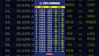 Ipl schedule | Ipl schedule 2025 | Ipl 2025 time table | Ipl 2025 schedule | Ipl Full Schedule #ipl