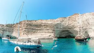Sailing around Milos | Catamaran Boat Tours | Summer Bella Greece Travel Series Episode 7